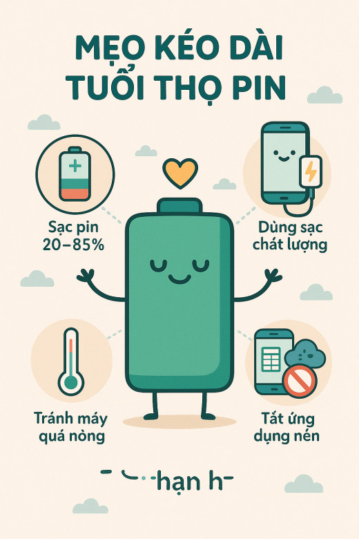 Điện thoại bạn đang dùng có bị chai pin không? Cách kiểm tra và mẹo dùng pin bền hơn