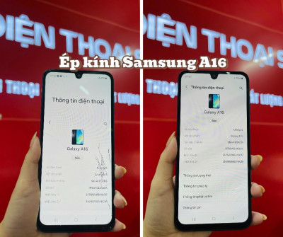 Ép kính Samsung A16 lấy ngay chuẩn đẹp tại Đà Nẵng