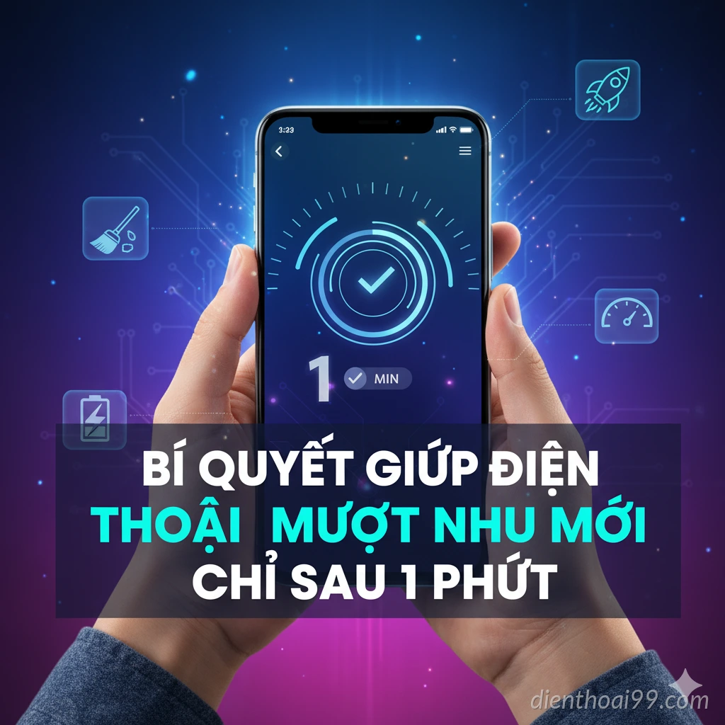 Bí Quyết Giúp Điện Thoại Mượt Như Mới Chỉ Sau 1 Phút