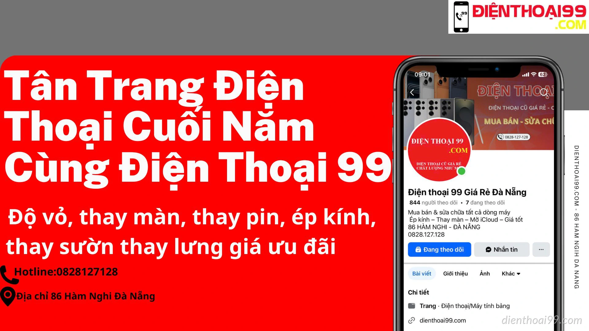 Cuối Năm Tân Trang Điện Thoại – Điện Thoại 99 Nhận Độ Vỏ, Thay Màn, Thay Pin, Ép Kính Giá Tốt