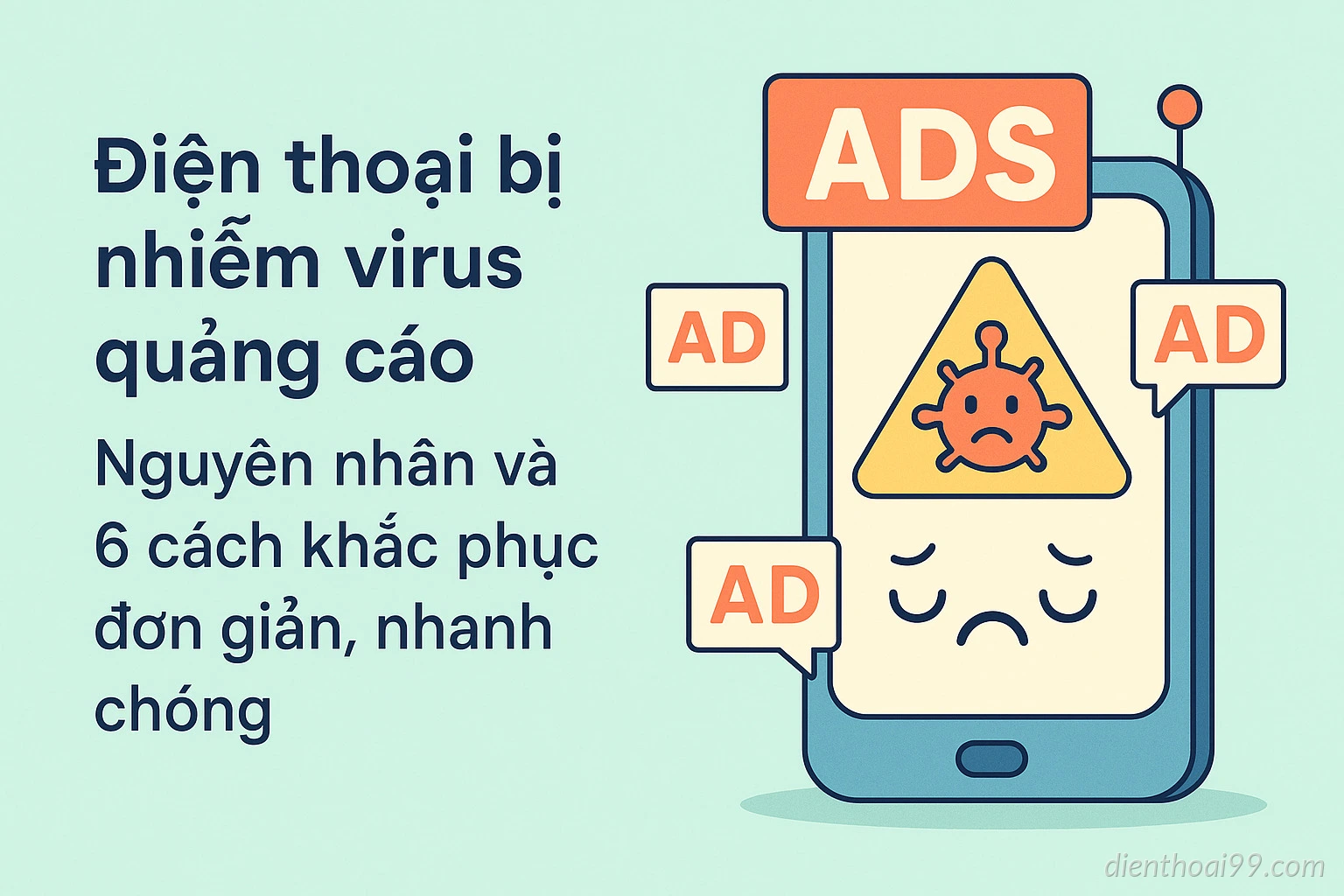 Điện thoại bị nhiễm virus quảng cáo: Nguyên nhân và 6 cách khắc phục đơn giản, nhanh chóng