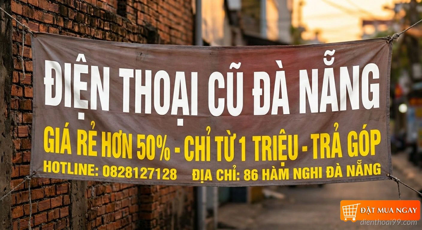 Điện thoại cũ Đà Nẵng giá rẻ hơn 50% chỉ từ 1 triệu- trả góp