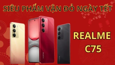 Realme C65 Đỏ Hồng Ngọc | Siêu phẩm vận đỏ cho ngày Tết