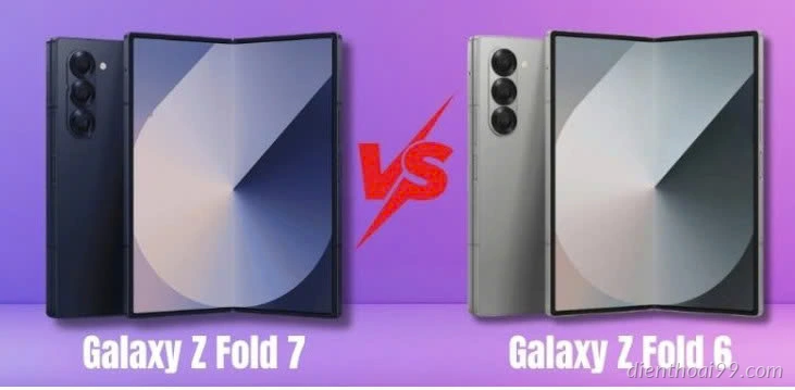 So Sánh Giữa samsung z Fold 6 va z Fold 7 Có gì Đổi Mới