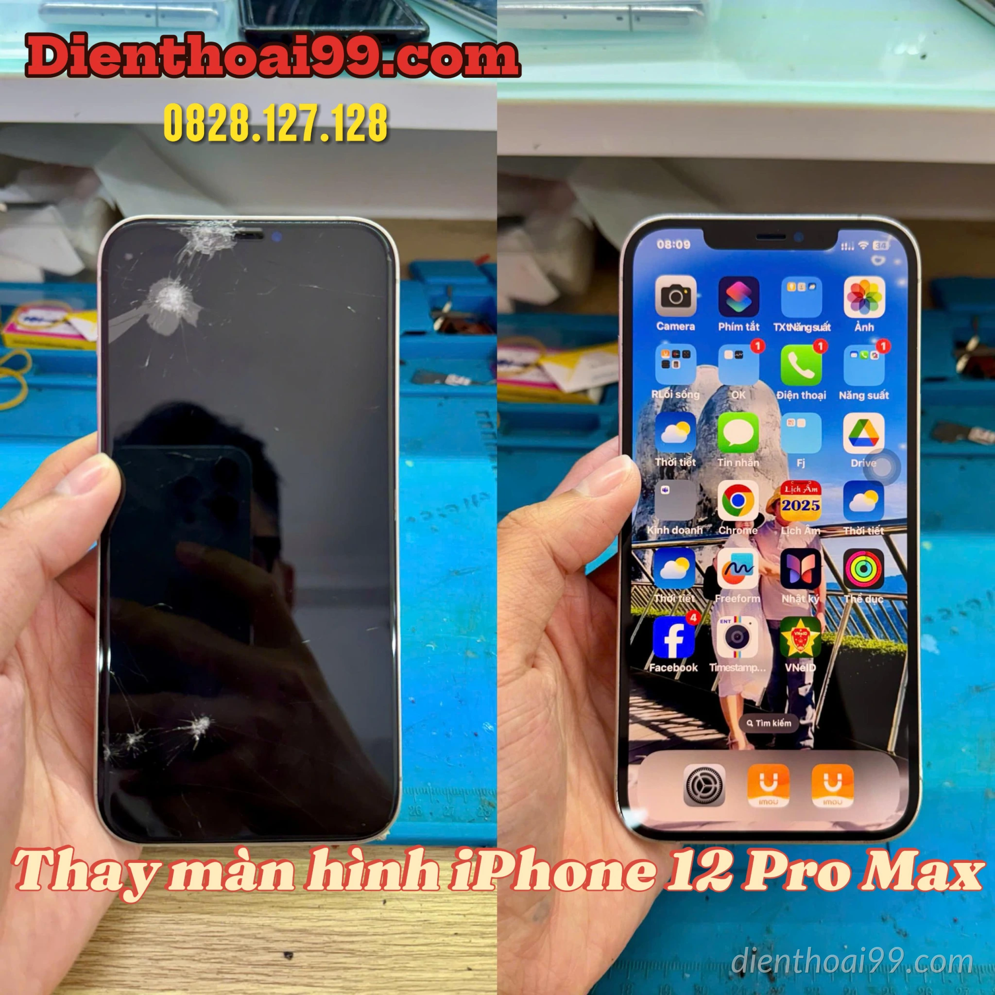 Thay màn hình iPhone 12 Pro Max tại Đà Nẵng giá rẻ