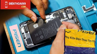 Thay Pin iphone XR Pisen chính hãng tại Hàm Nghi - Đà Nẵng