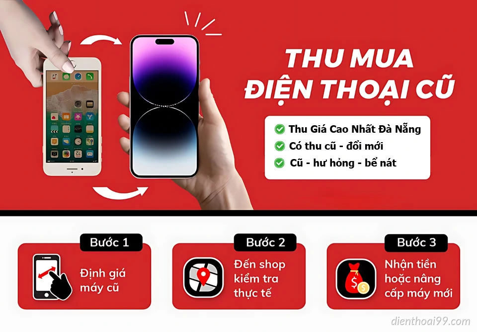 Thu mua điện thoại cũ, hư hỏng giá cao tại Đà Nẵng – thu điện thoại bể nát