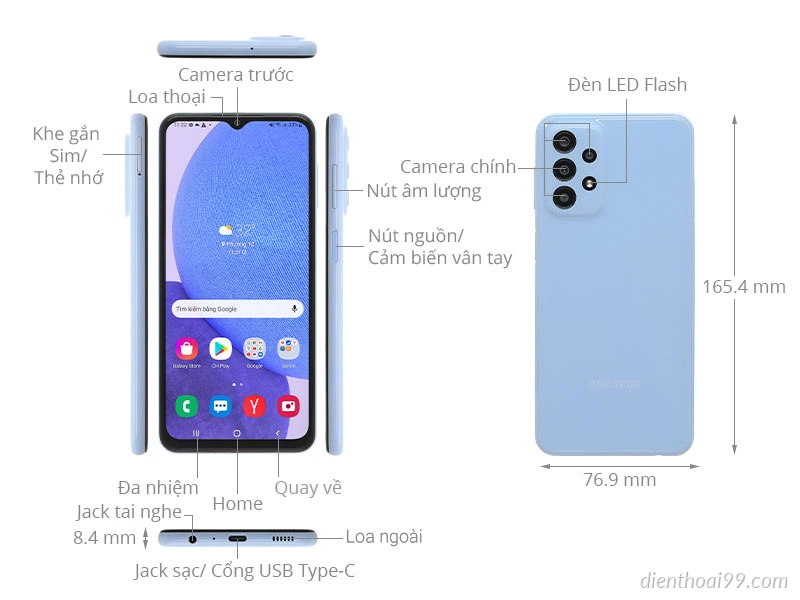 Điện thoại Samsung A23 giá rẻ tại Đà Nẵng