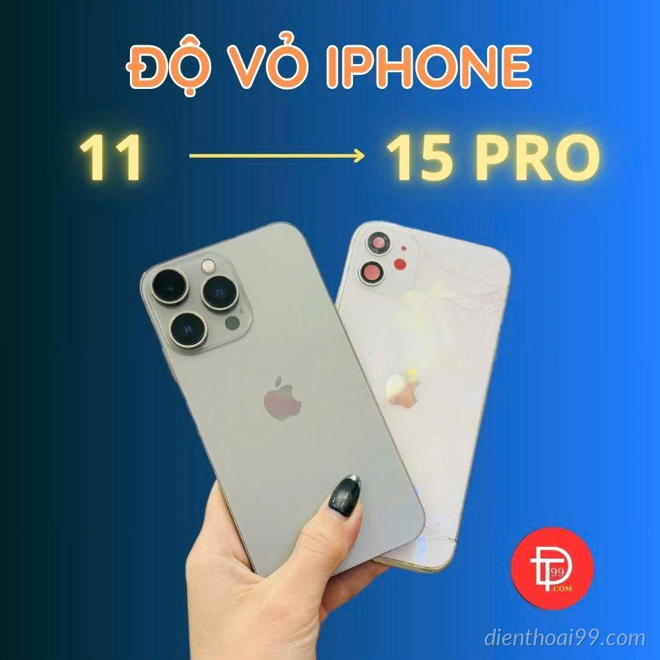 Độ vỏ iPhone 11 lên iPhone 15 Pro | Đẹp và Chất lượng | Tại Đà Nẵng
