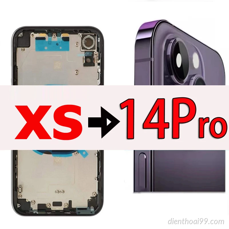 Độ Vỏ iPhone XS lên iPhone 12Pro, 13Pro giá rẻ tại Đà Nẵng