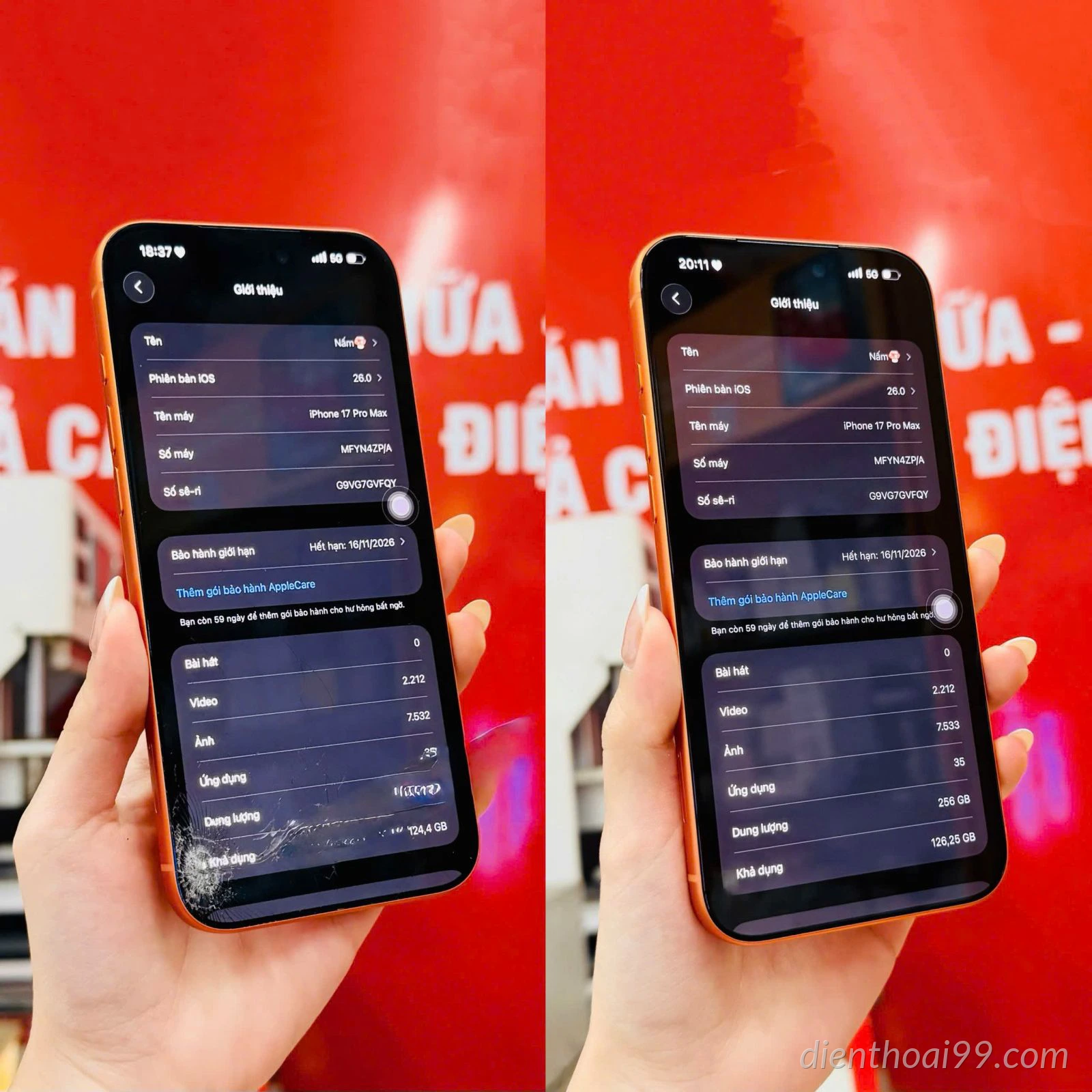 Ép kính iPhone 17 Pro Max giá rẻ tại Đà Nẵng – Lấy liền tại Điện Thoại 99