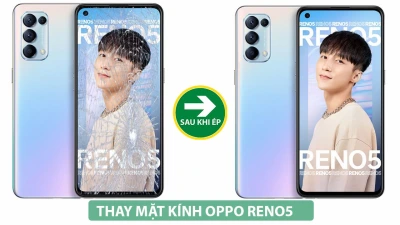 Ép kính Oppo Reno 5 giá rẻ lấy ngay lại Đà Nẵng