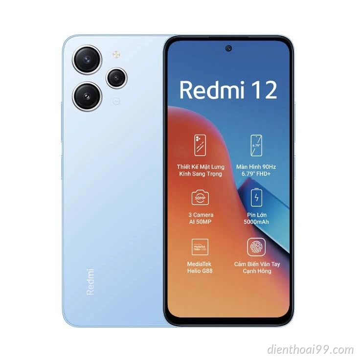 Ép kính Redmi 12 giá rẻ tại Đà Năng