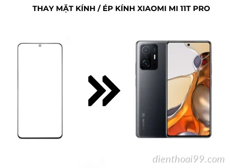 Ép kính Redmi Note 11T Pro giá rẻ tại Đà Nẵng