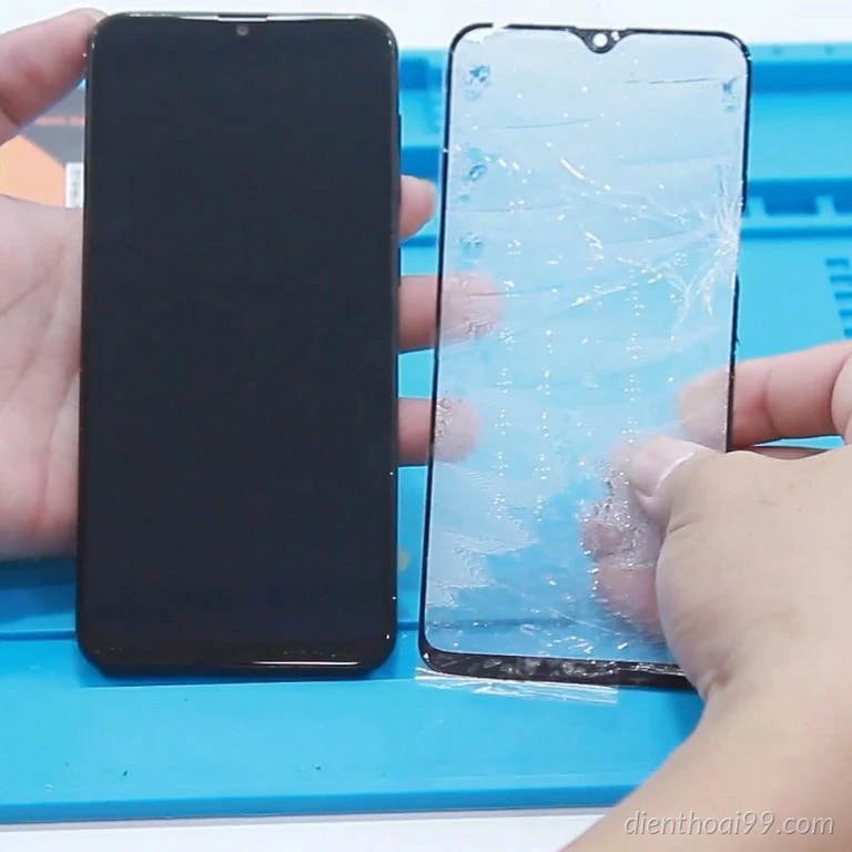 Ép kính Samsung Galaxy A20 và A20S giá rẻ tại Điện Thoại 99