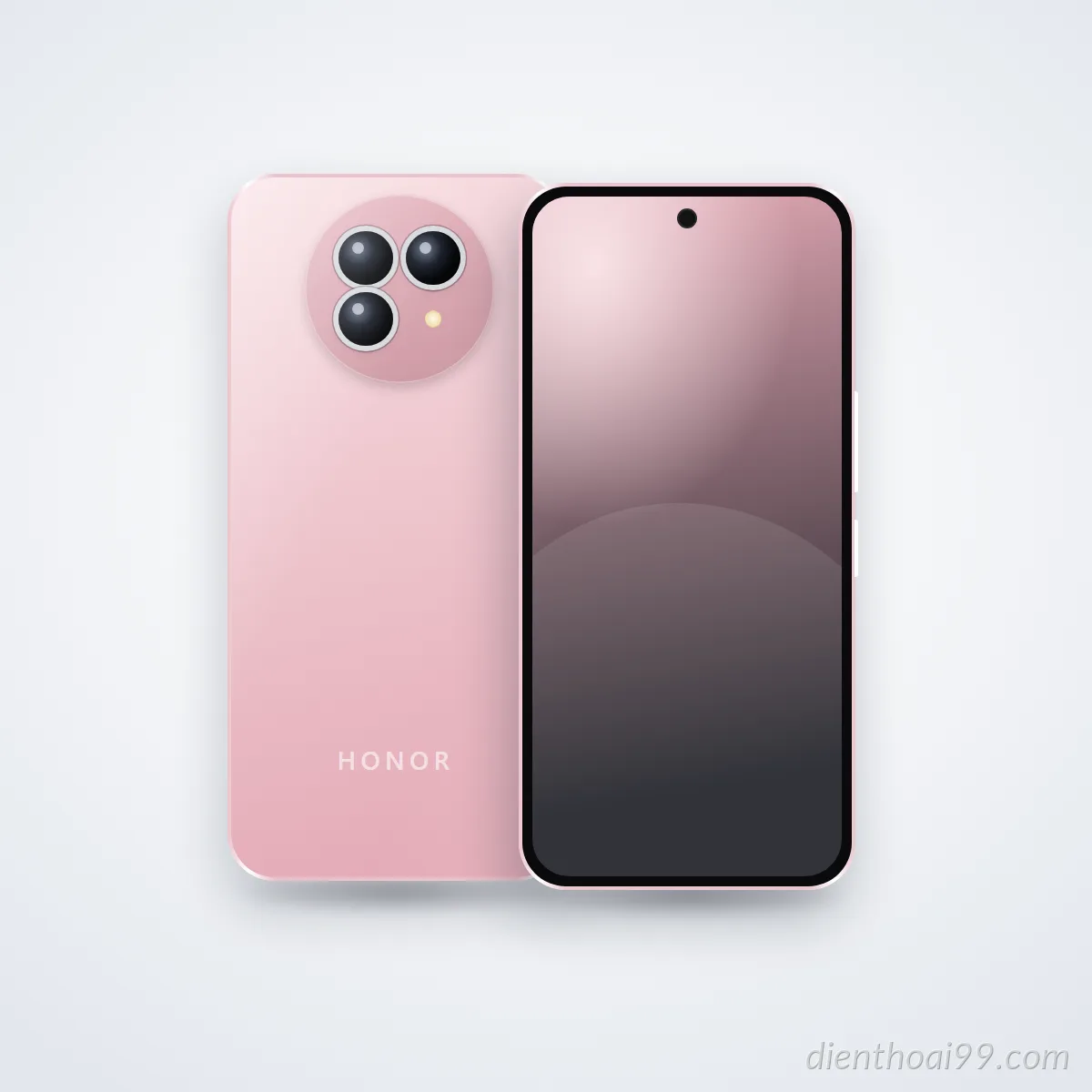 Mặt trước và mặt sau điện thoại HONOR X60 Pro (ảnh minh hoạ)
