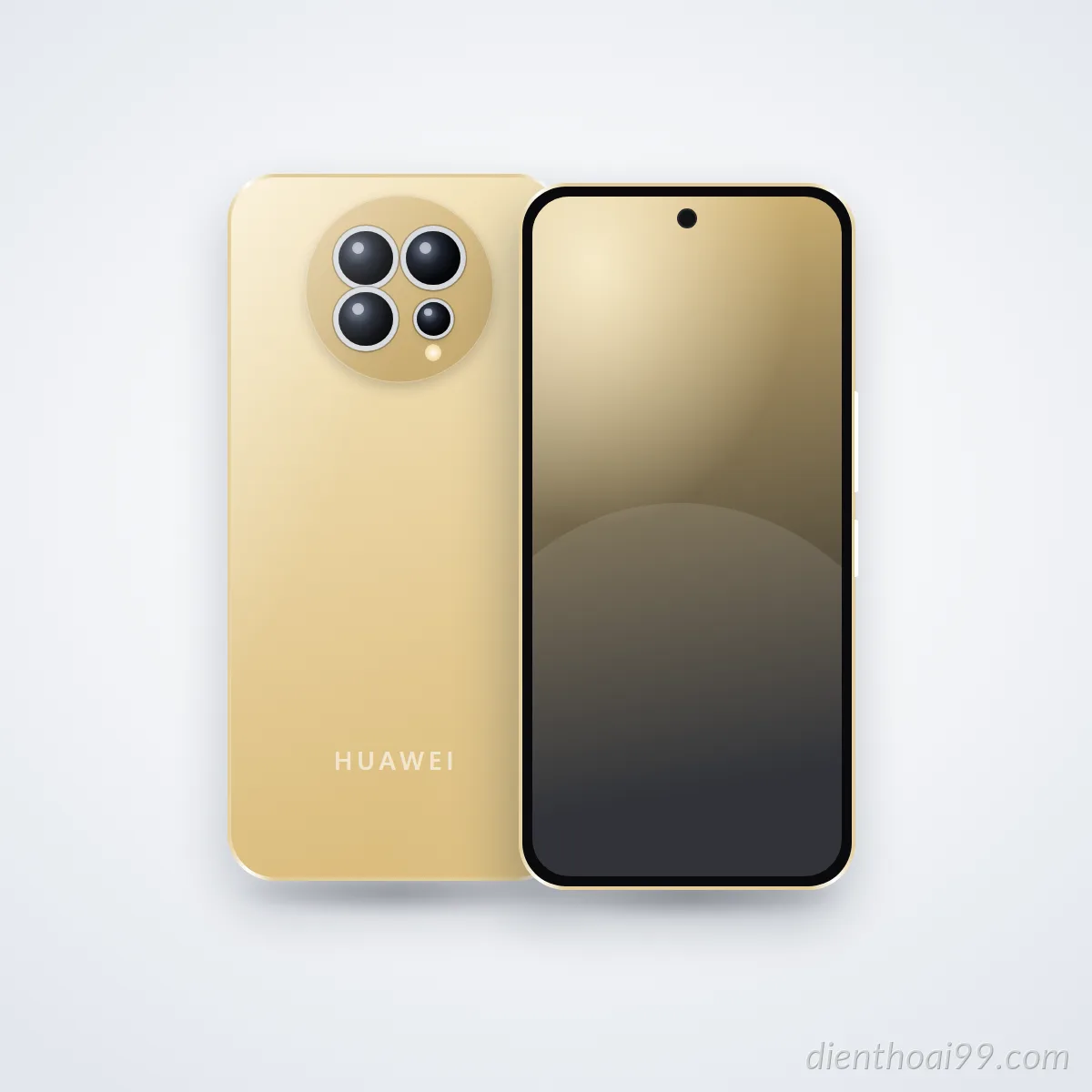Mặt trước và mặt sau điện thoại HUAWEI Pura 70 Pro (ảnh minh hoạ)