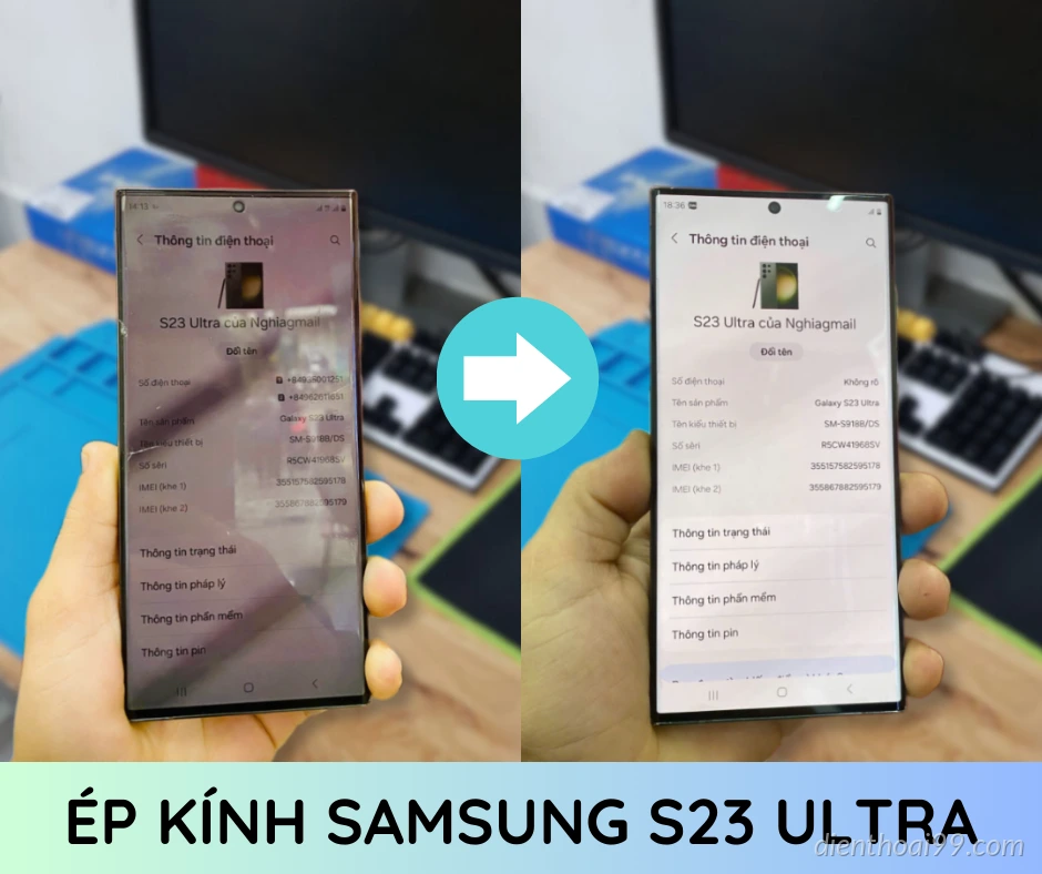 Kính Samsung S23 Ultra lấy ngay tại Đà Nẵng