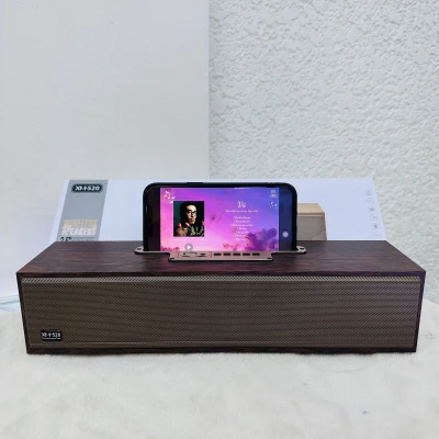 Loa Bluetooth chất liệu gỗ XM-520 Siêu êm, sang trọng