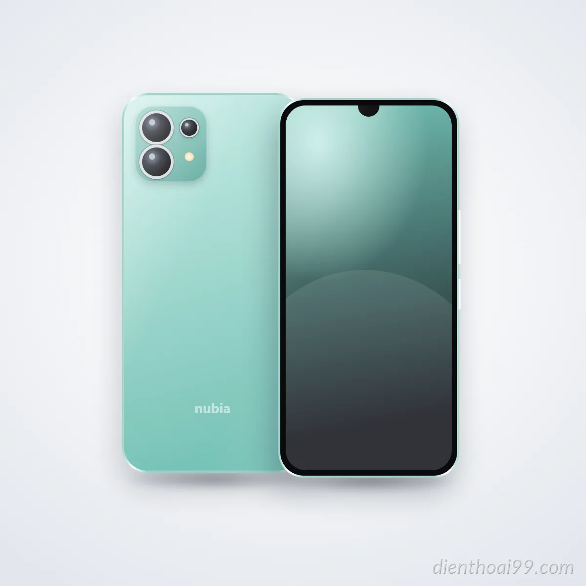 Mặt trước và mặt sau điện thoại nubia Neo 3 (ảnh minh hoạ)
