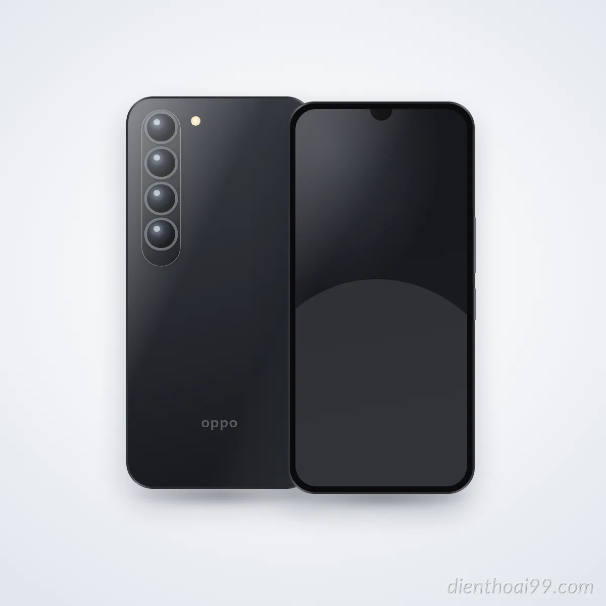 Mặt trước và mặt sau điện thoại OPPO A11 (ảnh minh hoạ)