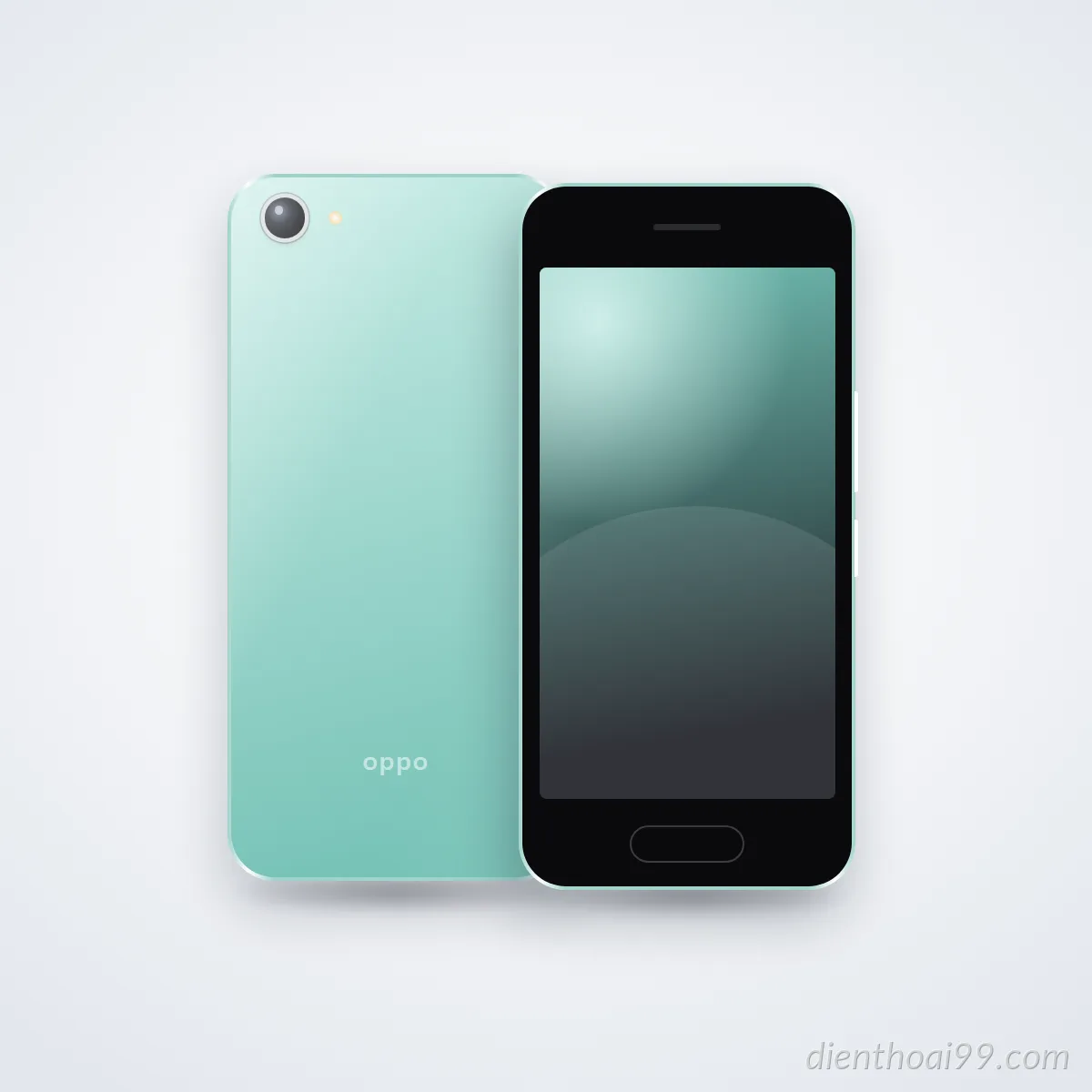 Mặt trước và mặt sau điện thoại OPPO A33 2020 (ảnh minh hoạ)
