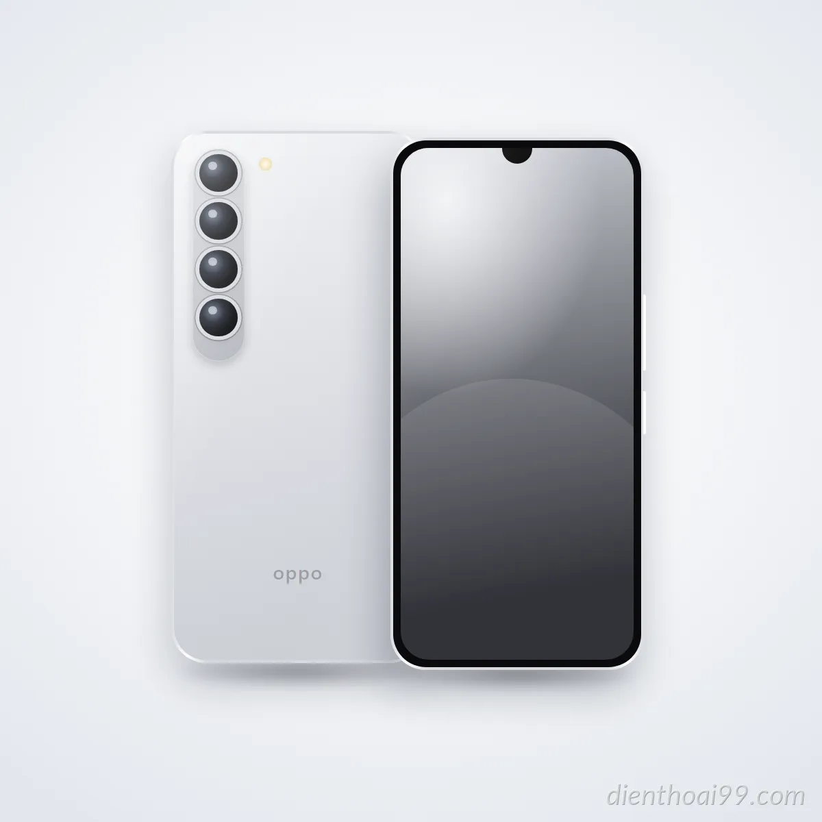 Mặt trước và mặt sau điện thoại OPPO A53s (ảnh minh hoạ)