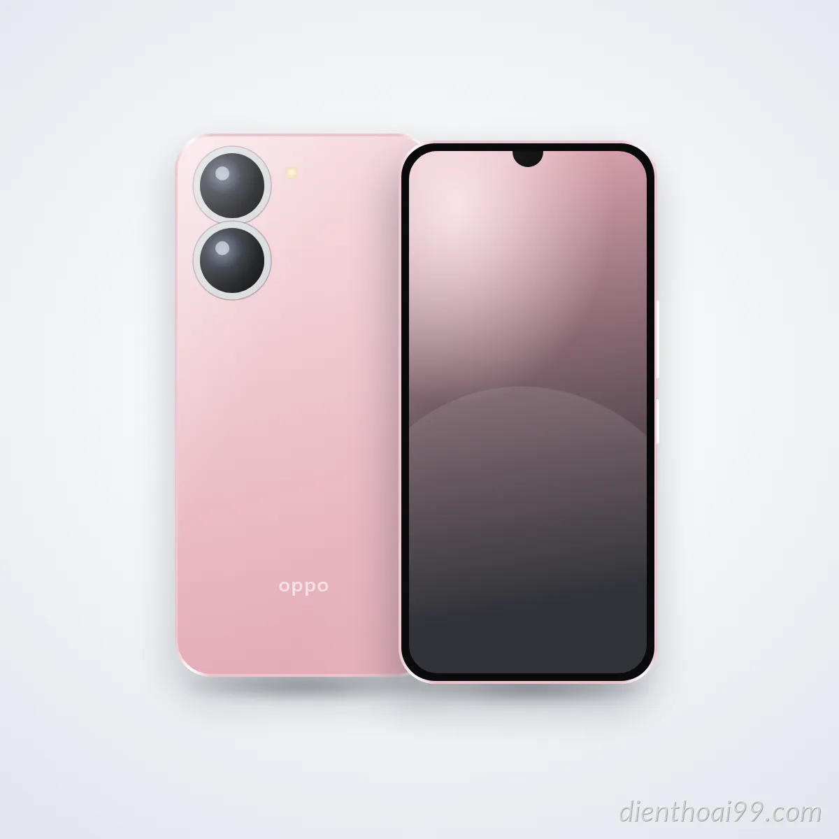 Mặt trước và mặt sau điện thoại OPPO A77 (ảnh minh hoạ)
