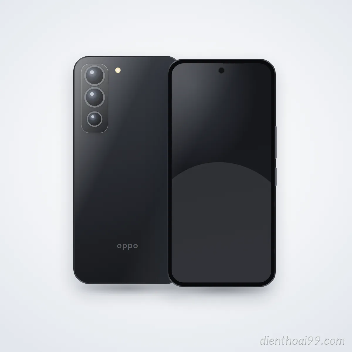 Mặt trước và mặt sau điện thoại OPPO K3 (ảnh minh hoạ)