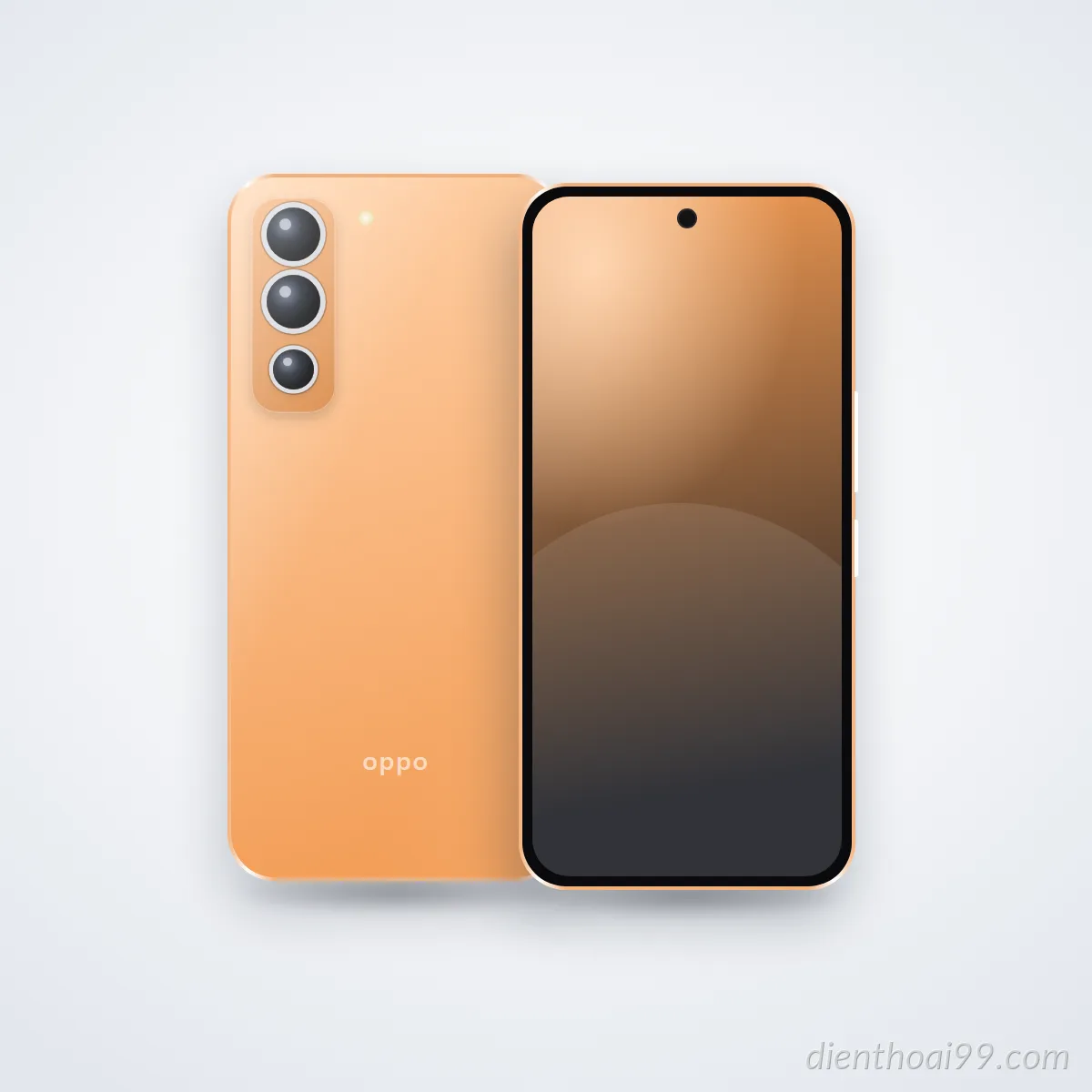 Mặt trước và mặt sau điện thoại OPPO Reno 5A (ảnh minh hoạ)