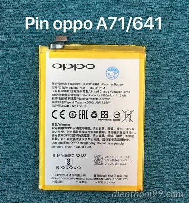 Pin Oppo A71/641 tại Đà Nẵng