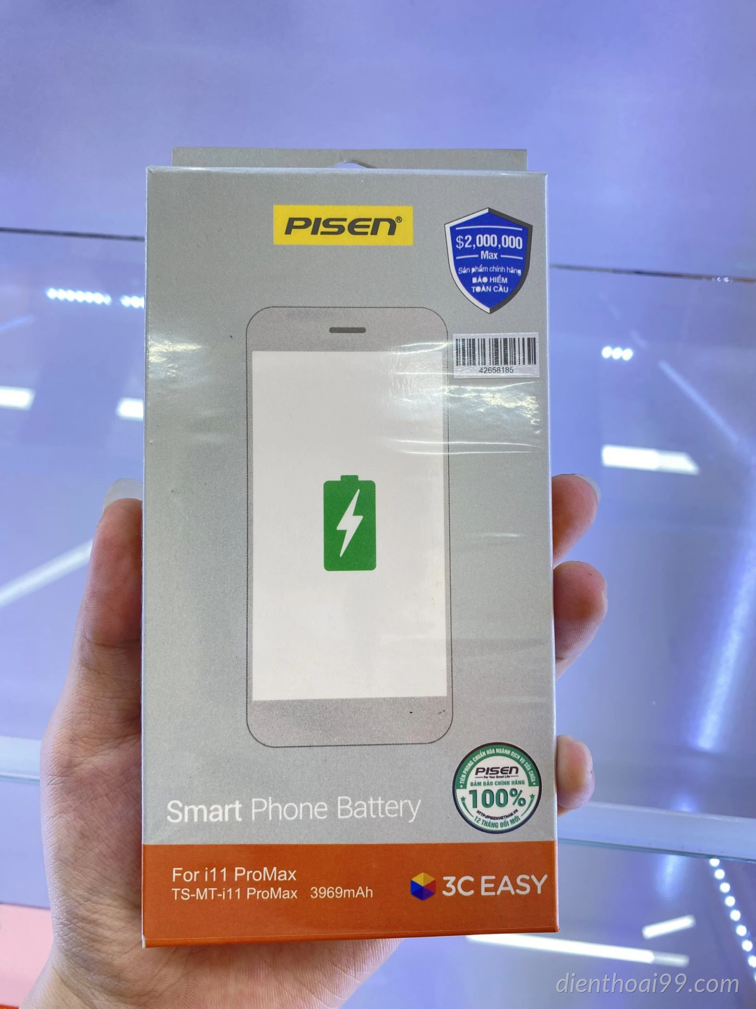 Pin Pisen iPhone 11 Pro Max chính hãng tại Đà Nẵng