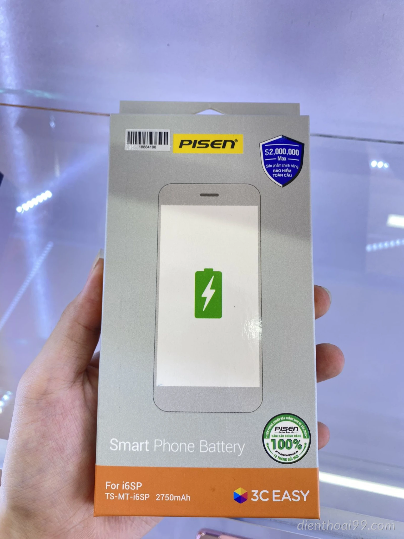 Pin Pisen iPhone 6S Plus chính hãng