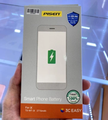Pin pisen iphone X DLCao 2960 mAh | pisen rồng chính hãng