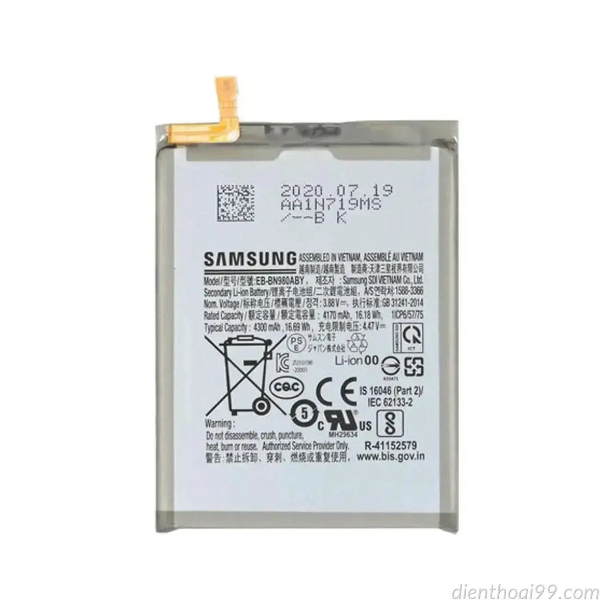 Pin Samsung Note 20 5G chính hãng tại Đà Nẵng