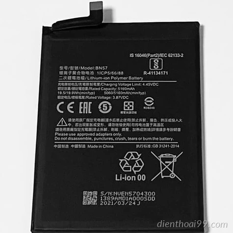 Pin Xiaomi Poco X3 tại Đà Nẵng
