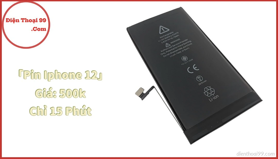 Pin zin Iphone 12/12Pro Đà Nẵng