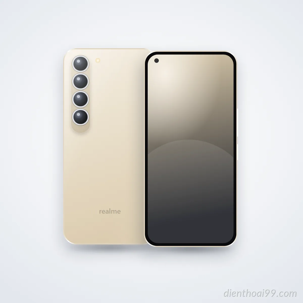 Mặt trước và mặt sau điện thoại realme 6i (ảnh minh hoạ)