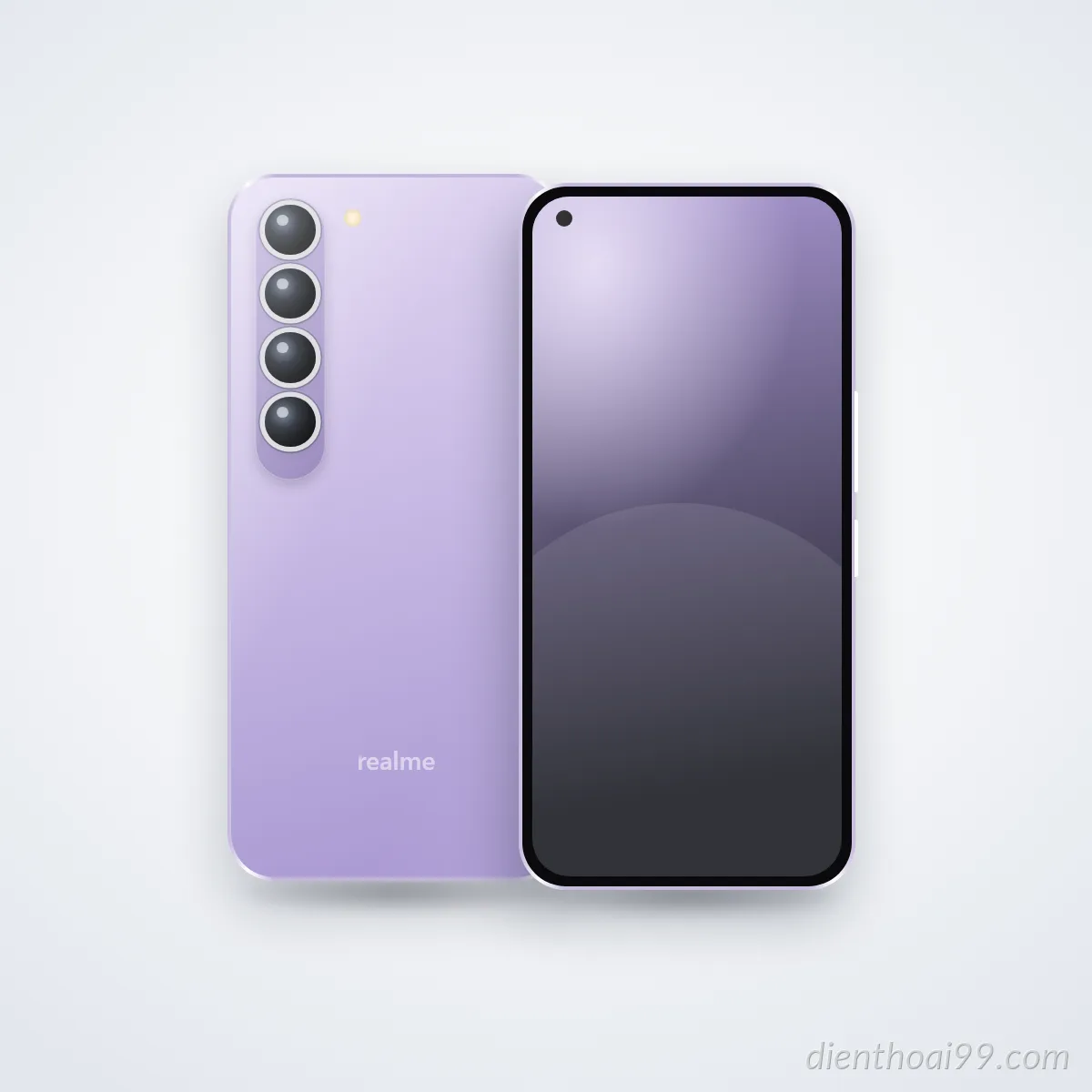 Mặt trước và mặt sau điện thoại realme 9 Pro Q3s (ảnh minh hoạ)