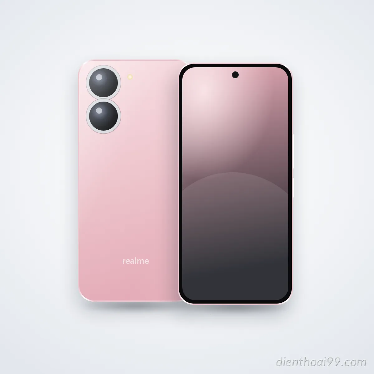 Mặt trước và mặt sau điện thoại realme C11 (ảnh minh hoạ)