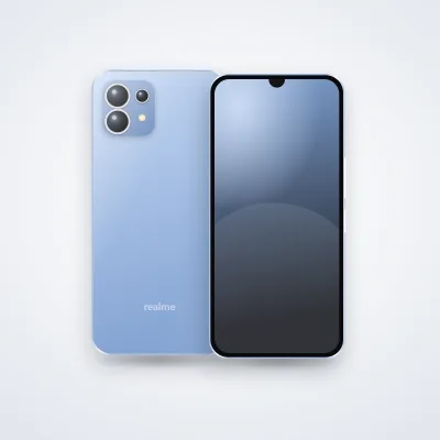 Mặt trước và mặt sau điện thoại realme C17 (ảnh minh hoạ)