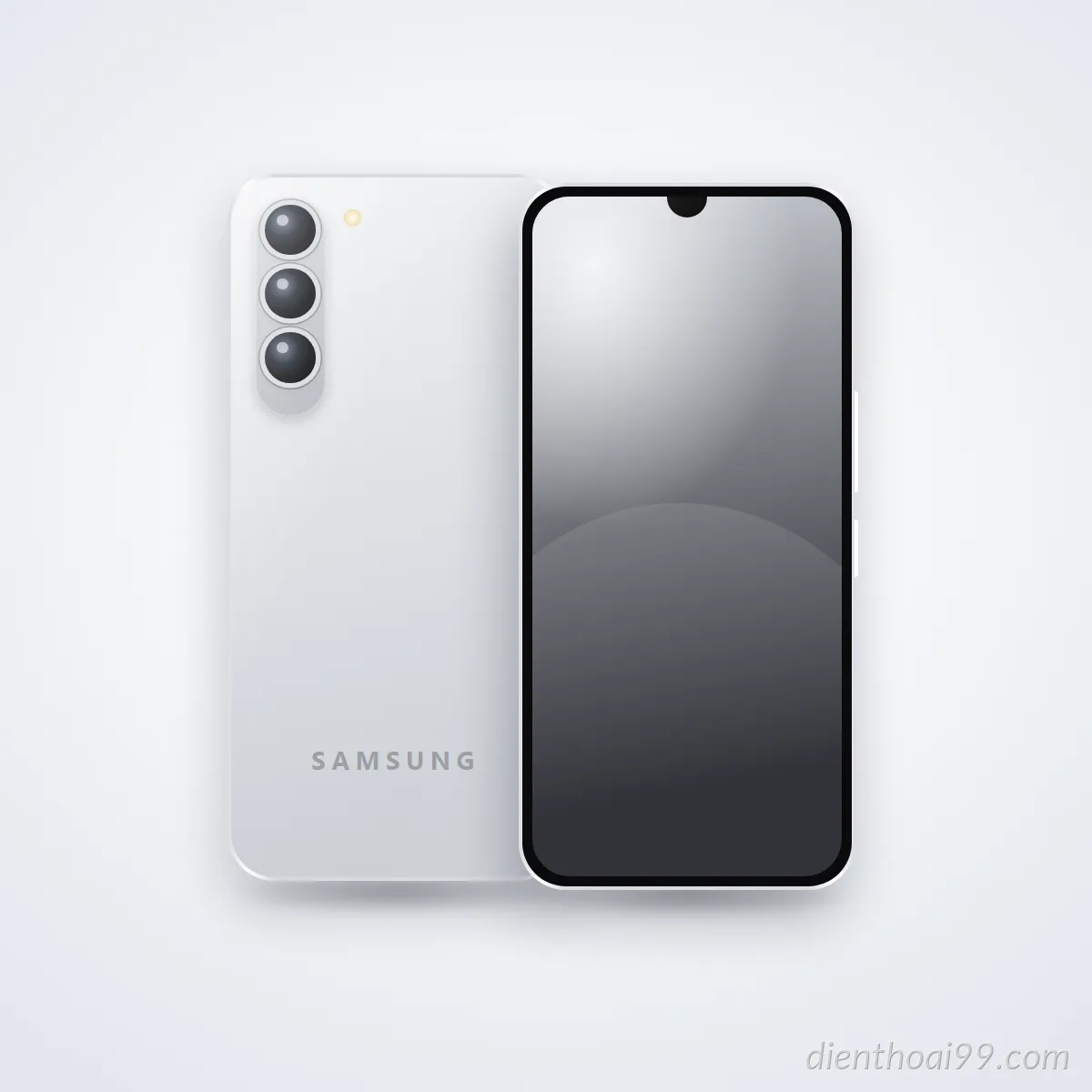 Mặt trước và mặt sau điện thoại Samsung Galaxy A50s 2019 (ảnh minh hoạ)
