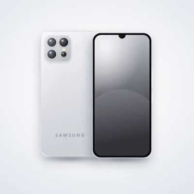 Mặt trước và mặt sau điện thoại Samsung Galaxy M236 (ảnh minh hoạ)