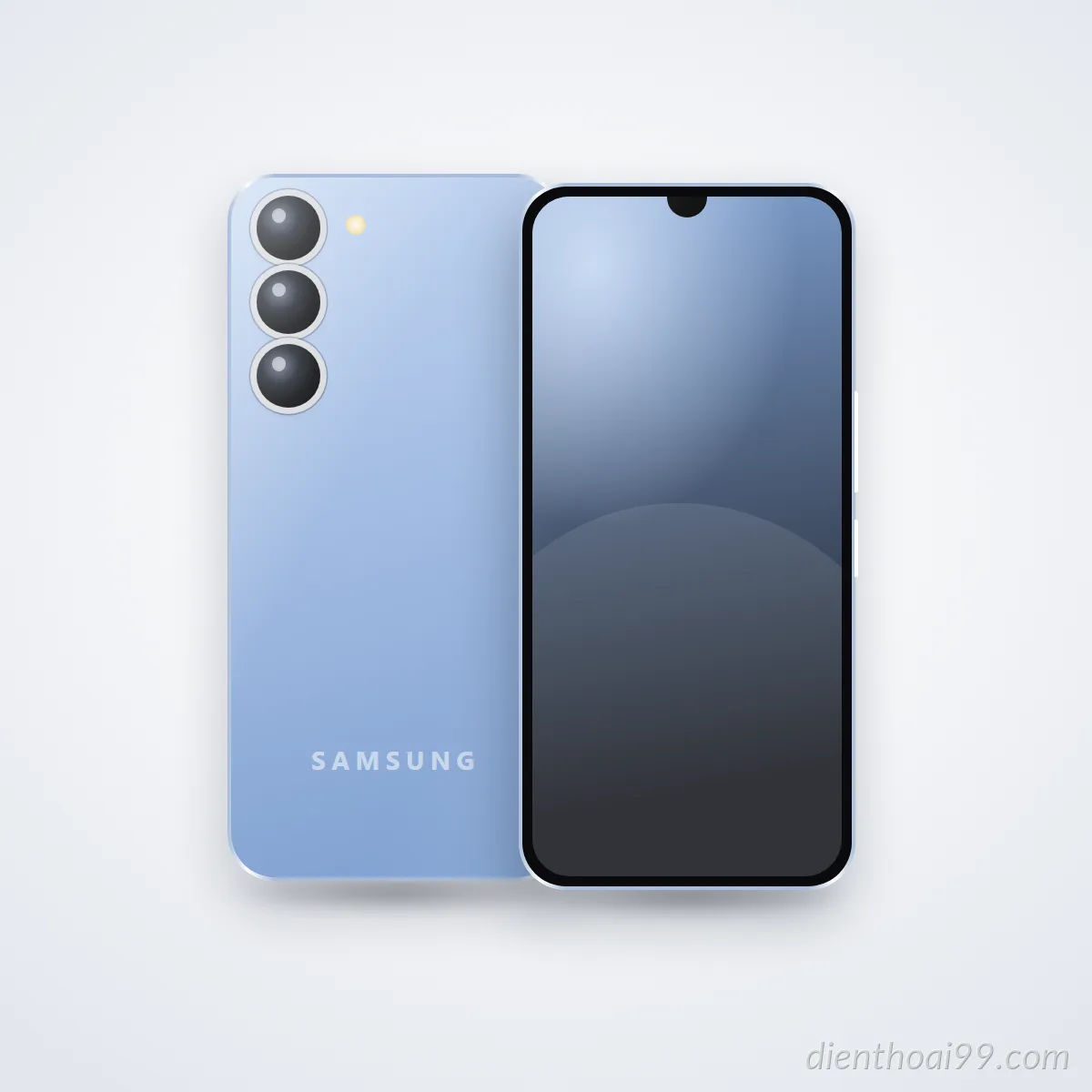 Mặt trước và mặt sau điện thoại Samsung Galaxy M34 (ảnh minh hoạ)