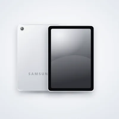Mặt trước và mặt sau máy tính bảng Samsung Galaxy Tab S6 Lite (ảnh minh hoạ)