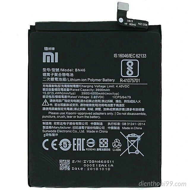 Thay pin Redmi 7 giá rẻ tại Điện Thoại 99