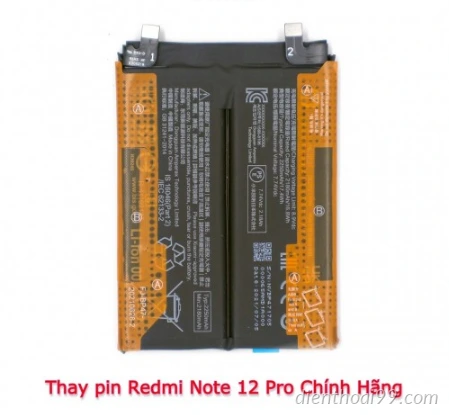 Thay pin Redmi Note 12 Pro giá rẻ lấy ngay