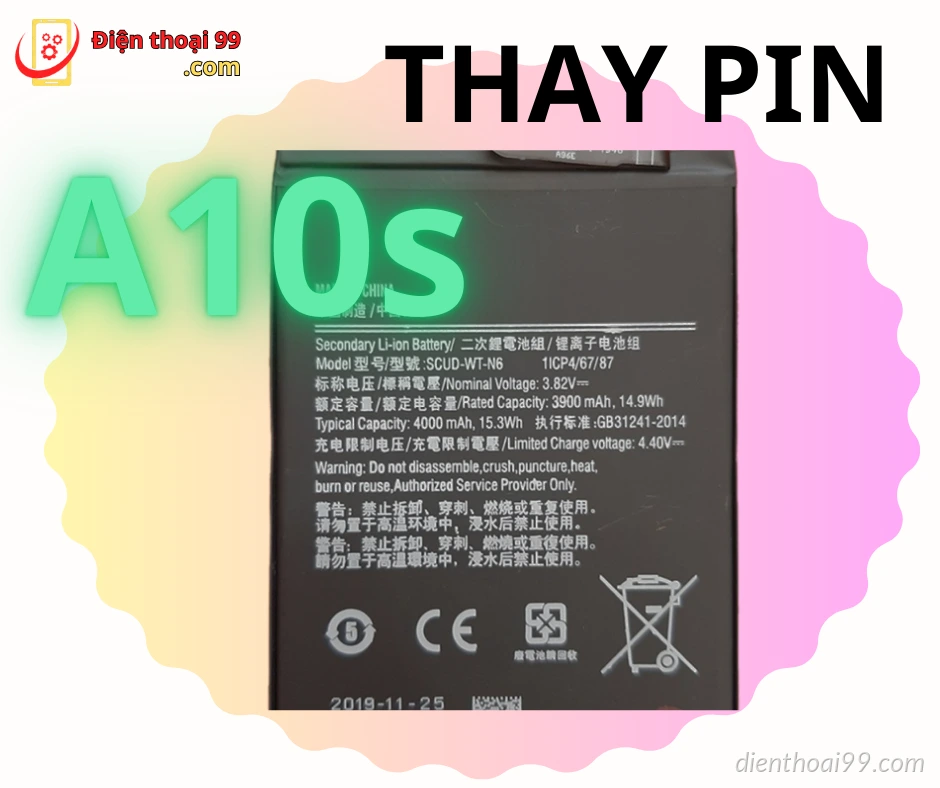 Thay Pin Samsung A10s Giá Rẻ, Chất Lượng tại Đà Nẵng