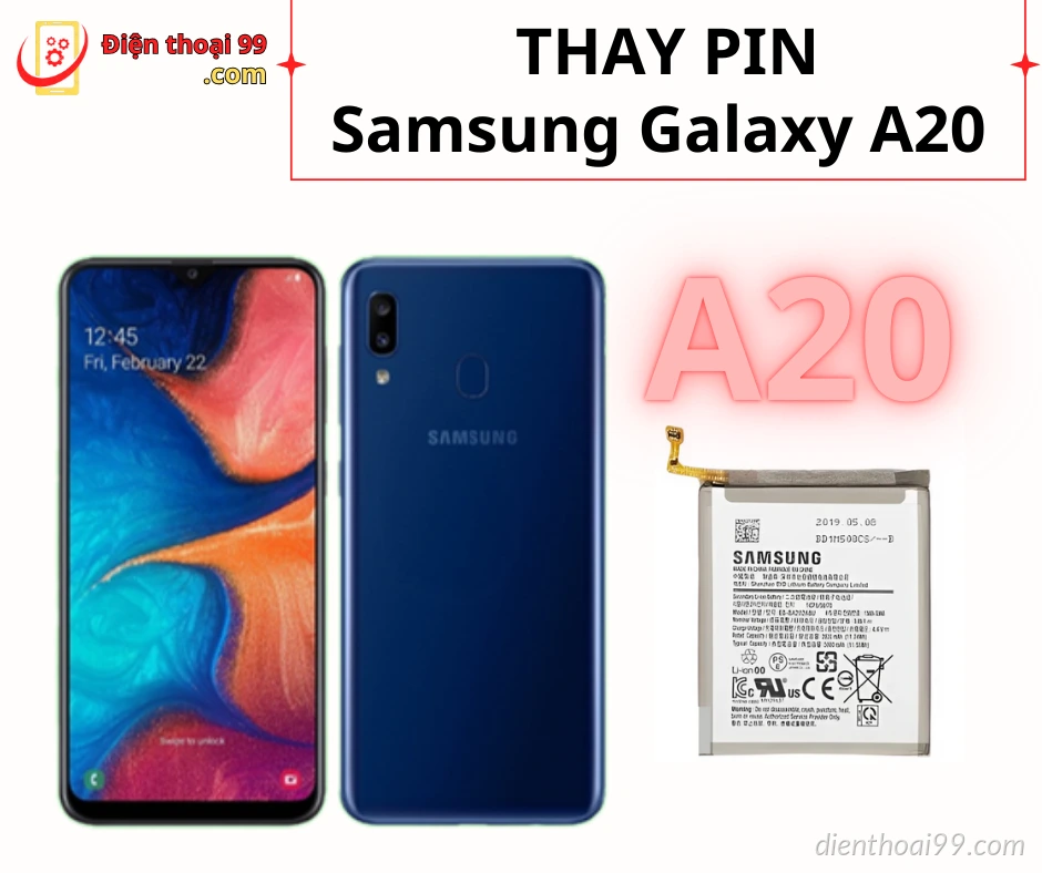 Thay Pin Samsung Galaxy A20|A20s Giá Rẻ, Uy Tín tại Đà Nẵng