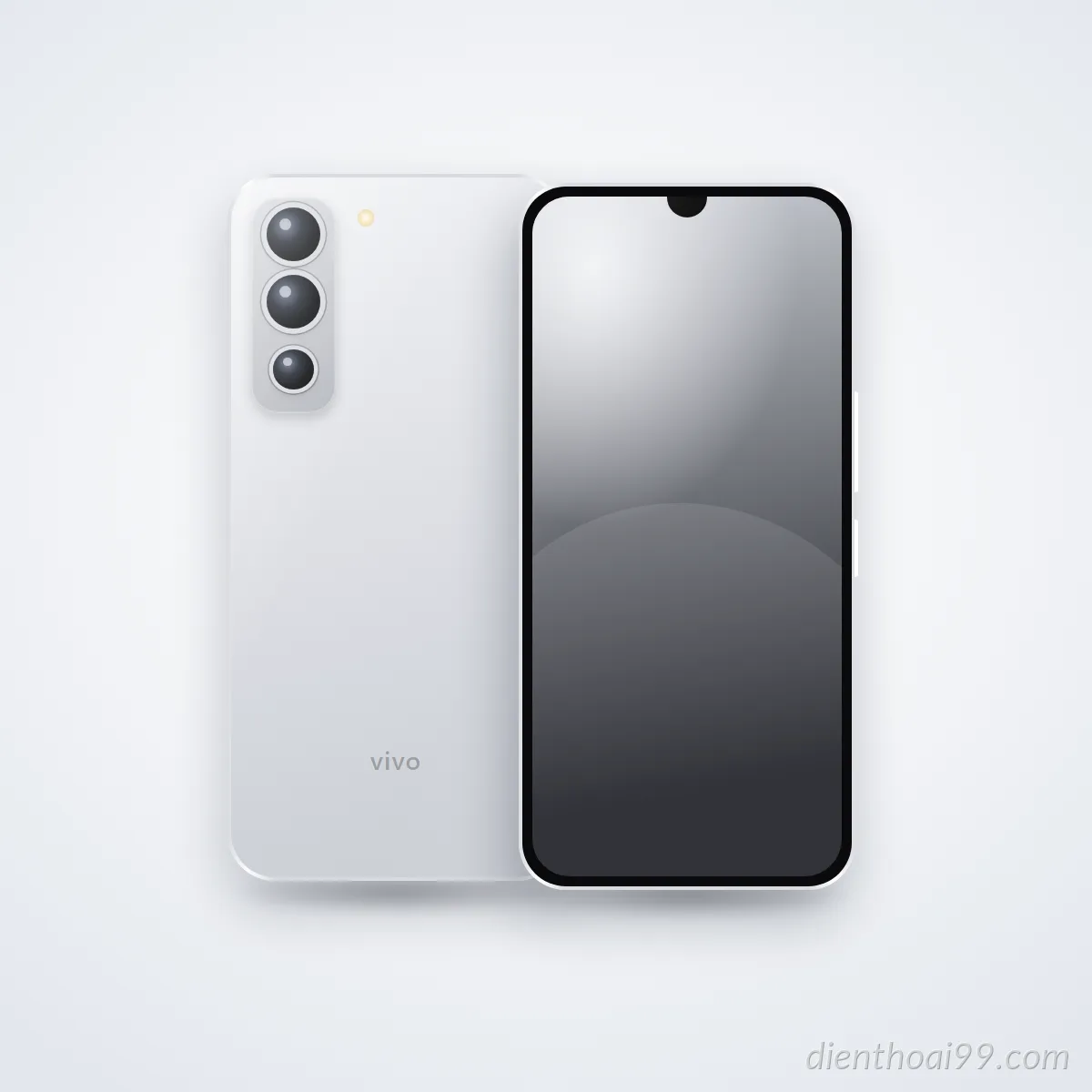 Mặt trước và mặt sau điện thoại vivo Z5x (ảnh minh hoạ)